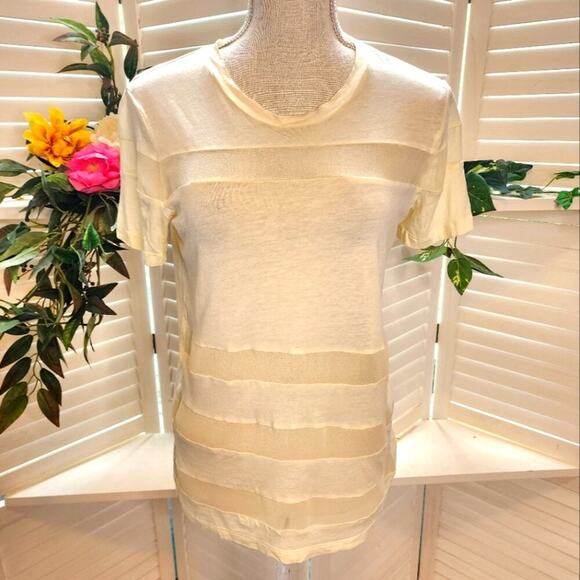 SANDRO BUTTERCUP YELLOW BLOUSE SIZE MED - Picture 1 of 8